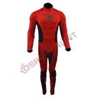 Daredevil Red Comic Style Suit ( Textured Stretch Fabric )
