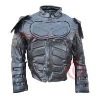 Batman The Dark Knight Rises Motorcycle Leather Jacket / Batman Christian Bale jacket