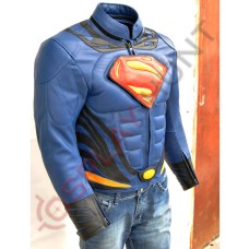 Superman Man of Steel 2 Jacket / Batman Vs Superman Costume /Motorbike Leather Jacket 