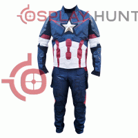 Avengers Age of Ultron Captain America Steve Rogers Costume Suit / Avenger 2 Age of Ultron Suit