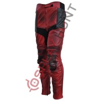 Ryan Reynolds DeadPool 2 Movie Motorcycle Leather Trouser / Dead Pool Costume Pant