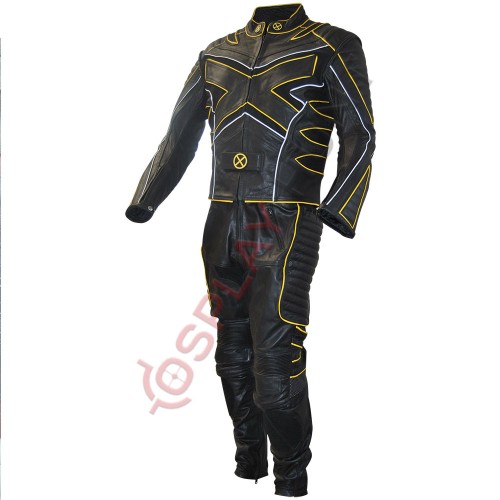 X-Men 3 The Last Stand Motorcycle Leather Suit / X-Men 3 Wolverine Suit Yellow